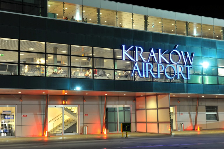 Arriving at Krakow Airport