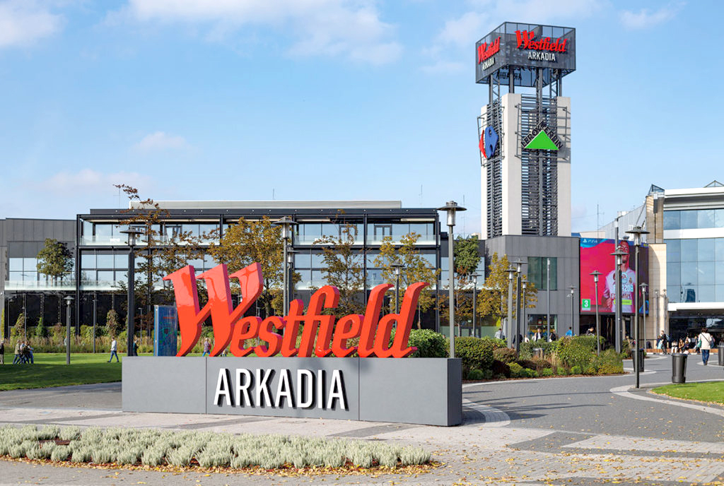Westfield Arkadia Shopping Centre in Warsaw